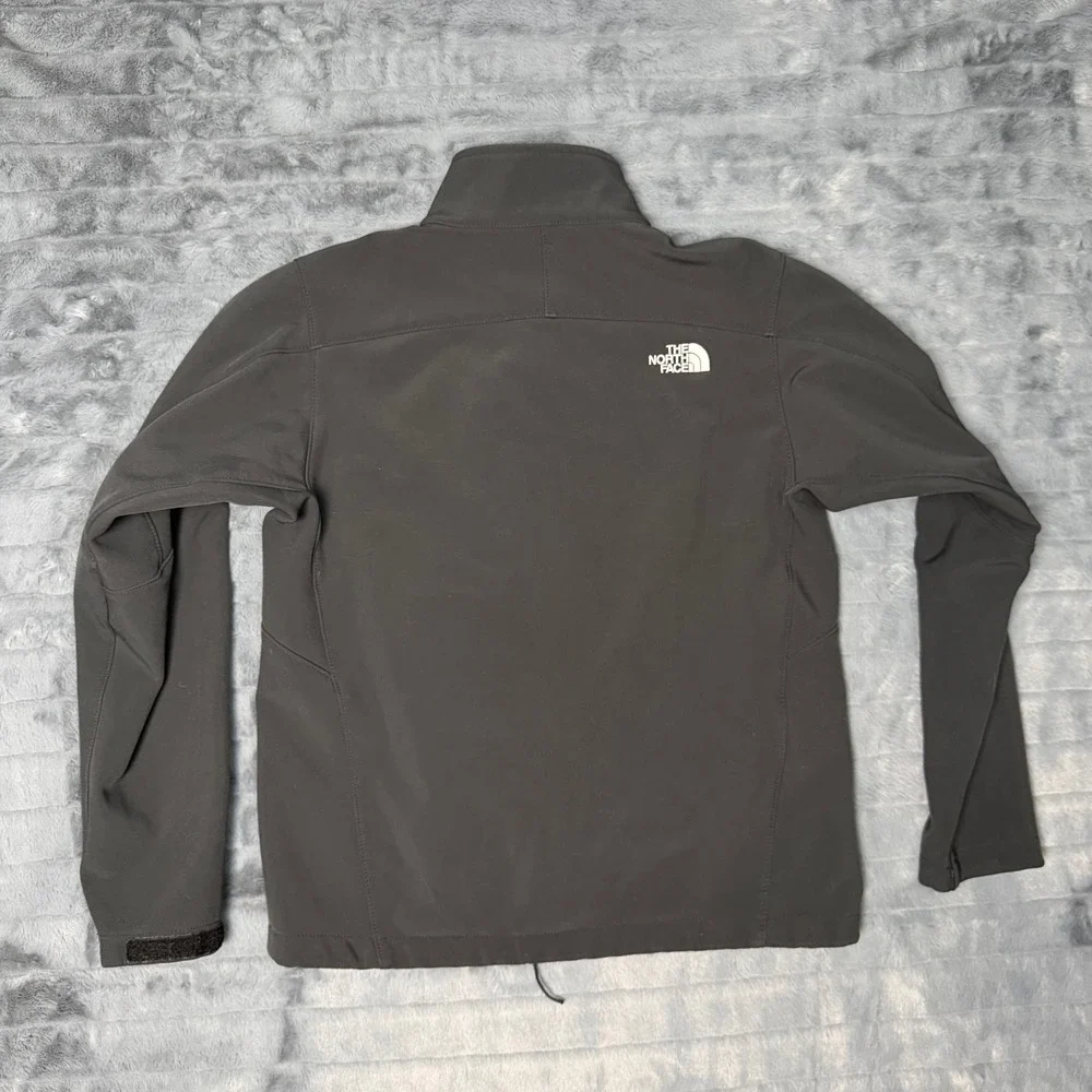 The North Face Apex Bionic Jacket Mens Medium Black Softshell Windproof Fleece